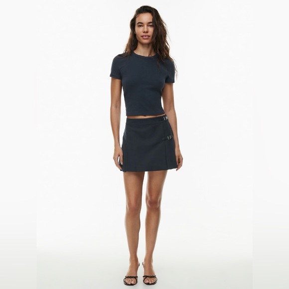 Aritzia Sunday best Josette pleated skirt in admiral size 0 - Picture 2 of 11